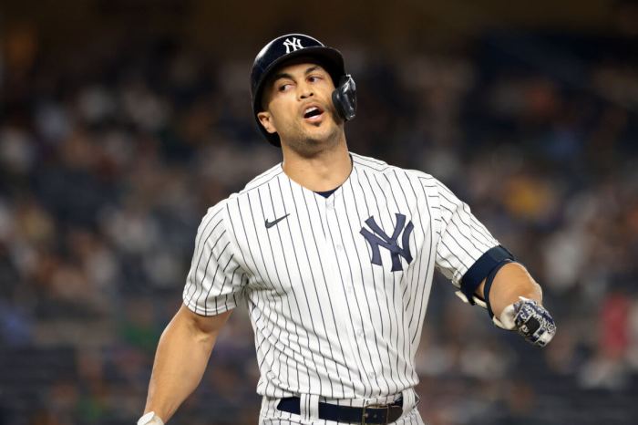 Stanton giancarlo yankees boone aaron buster slump slugger