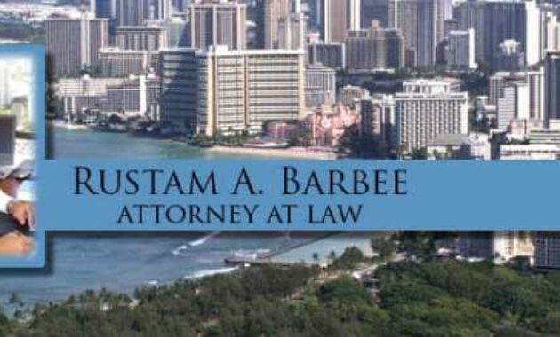 Rustam criminal barbee attorney
